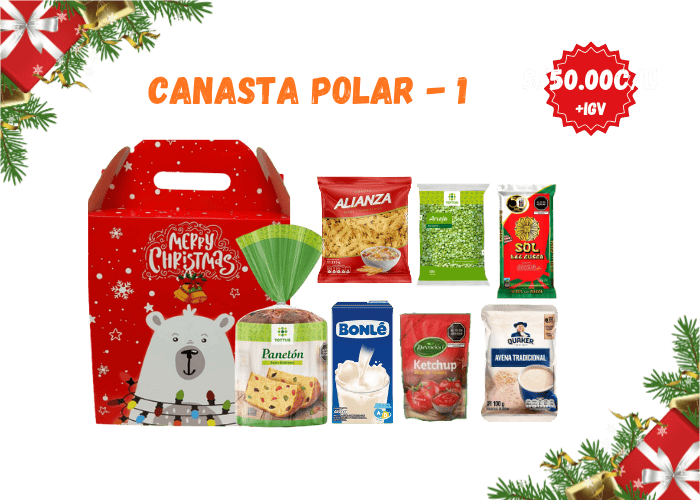 Canasta Navideña Polar 1