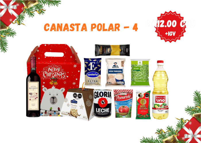 Canasta Navideña Polar 4
