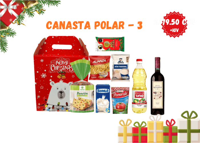 Canasta Navideña Polar 3