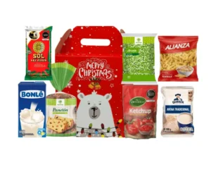 Canasta Navideña con Panetón Tottus Básica - Caja Roja 2025