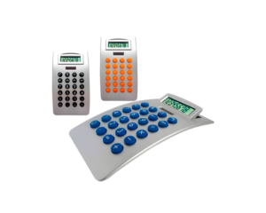 Calculadora de Escritorio Plástica – Diseño Práctico y Botones de Colores