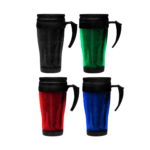 Jarro Mug Plástico 450 ml – Colores Traslúcidos y Diseño Moderno