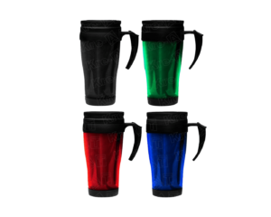 Jarro Mug Plástico 450 ml – Colores Traslúcidos y Diseño Moderno