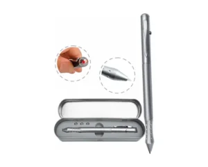 Lapicero Láser Metálico 3 Funciones | Puntero Rojo + Tinta Azul y Negro | Estuche Premium