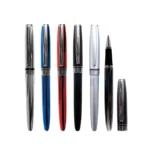 Lapicero Metálico con Tapa | Tinta Líquida Negra