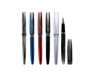 Lapicero Metálico con Tapa | Tinta Líquida Negra