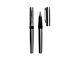 Lapicero Metálico con Tapa y Goma Antideslizante | Tinta Negra