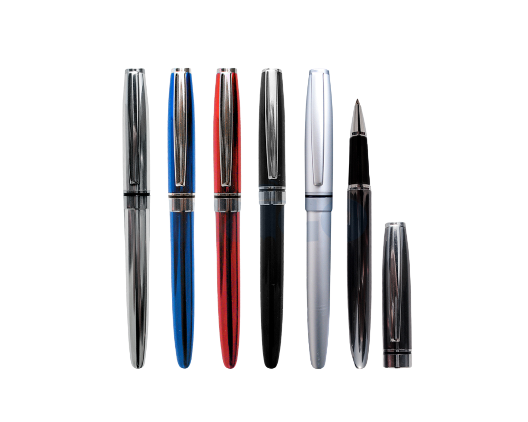 Lapicero Metálico con Tapa | Tinta Líquida Negra