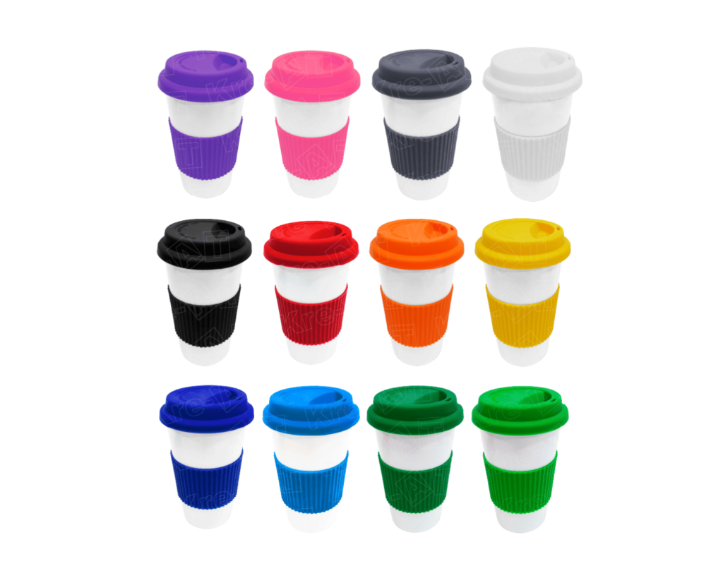 Mug de Cerámica 400 ml con Accesorios de Silicona – Seguro y Elegante