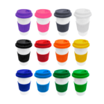 Mug de Cerámica 400 ml con Accesorios de Silicona – Seguro y Elegante