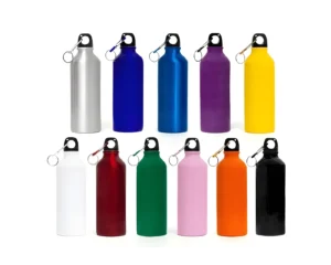 Tomatodo Metálico de Aluminio 540 ml – Con Clip y Tapa Segura