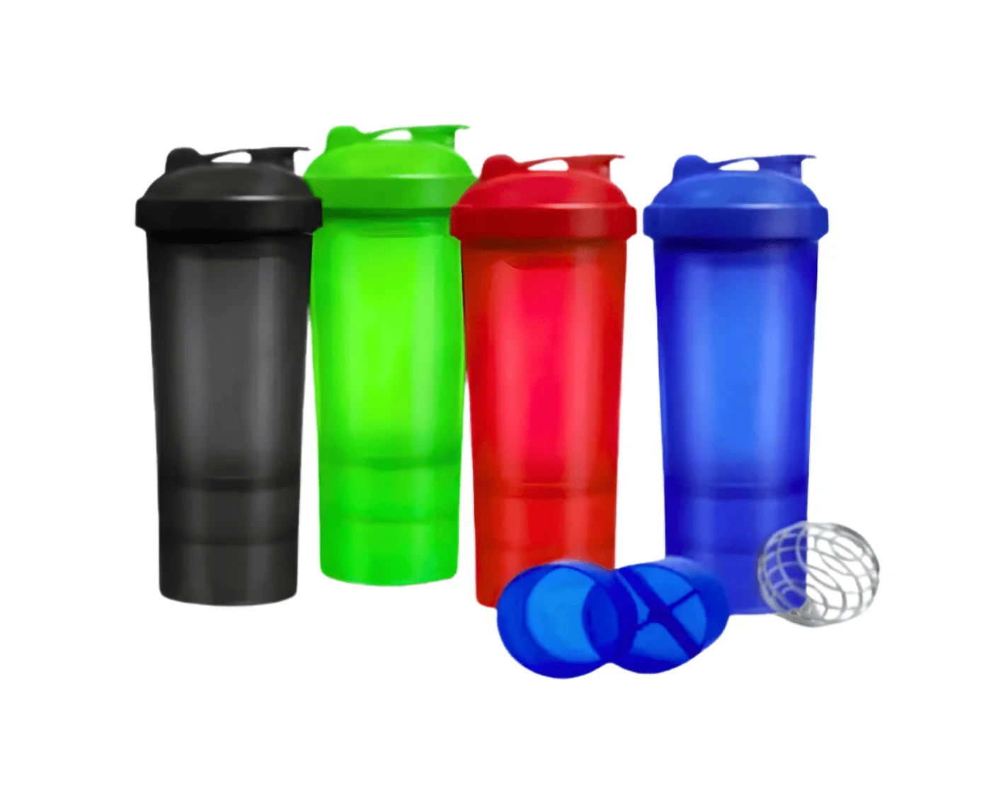 Tomatodo de Plático – Shaker de 500ml con batidor de acero inoxidable